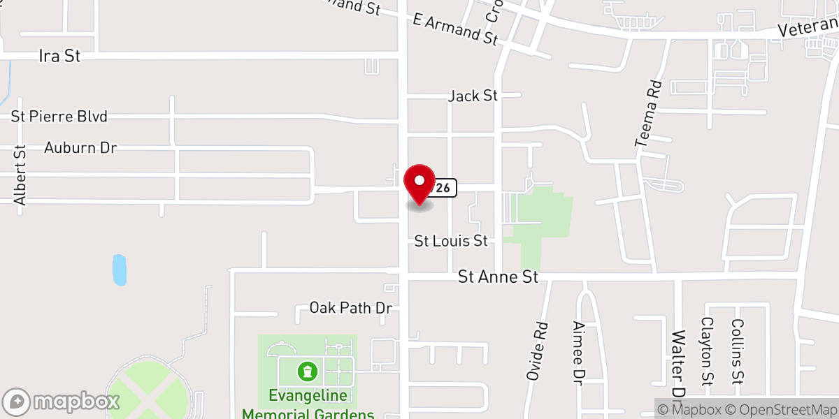 Map showing location of St. Vincent de Paul Society