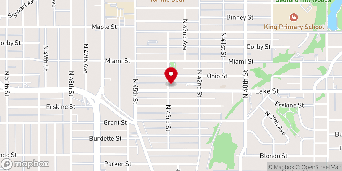 Map showing location of Inspirational Church