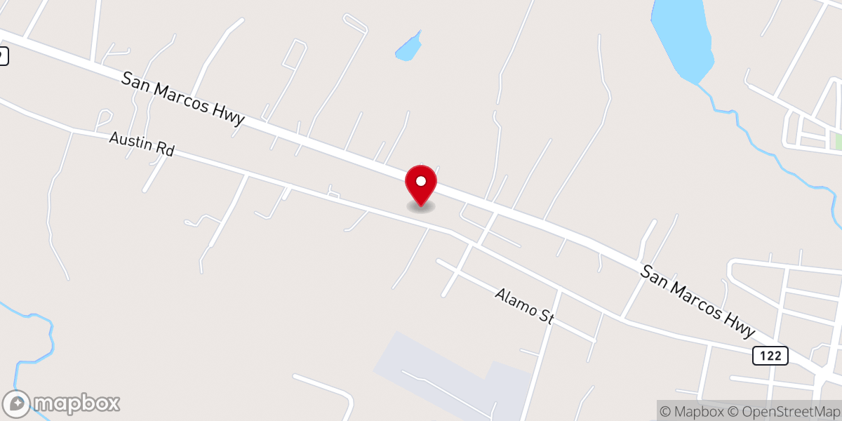 Map showing location of God's House In Texas