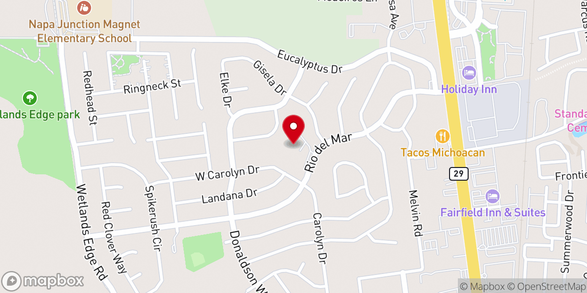 Map showing location of Harvest Freewill Baptist Church - Food Pantry