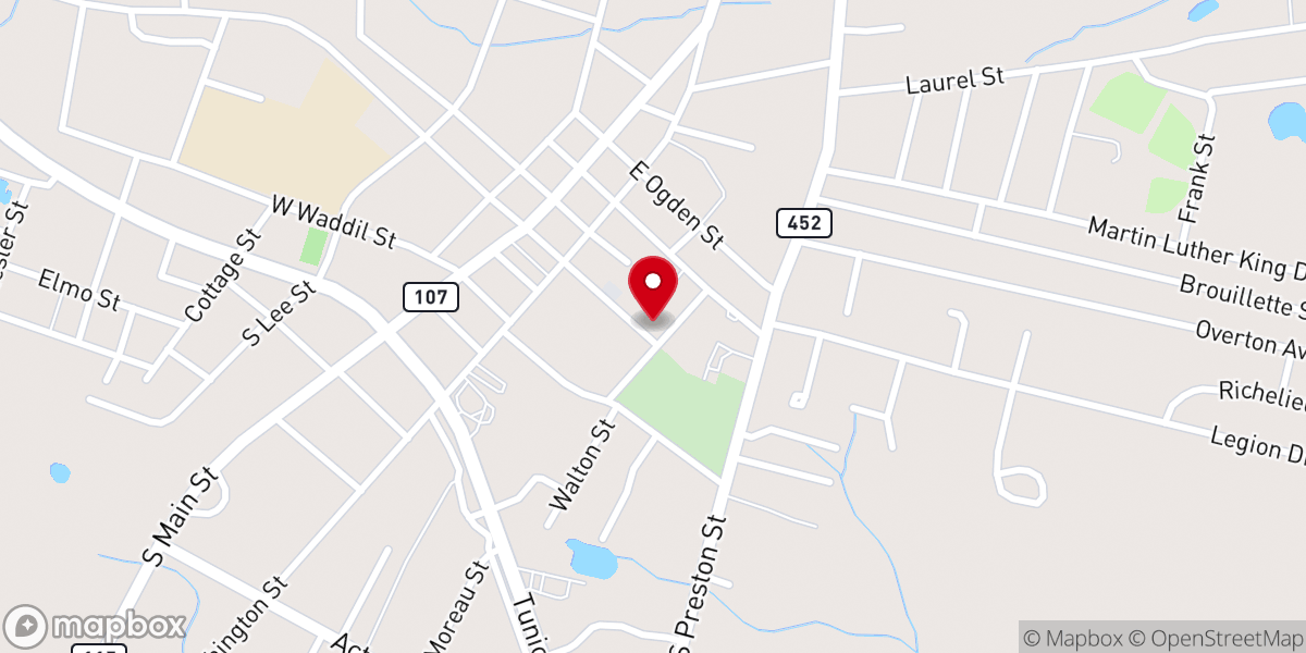 Map showing location of Avoyelles Parish Office