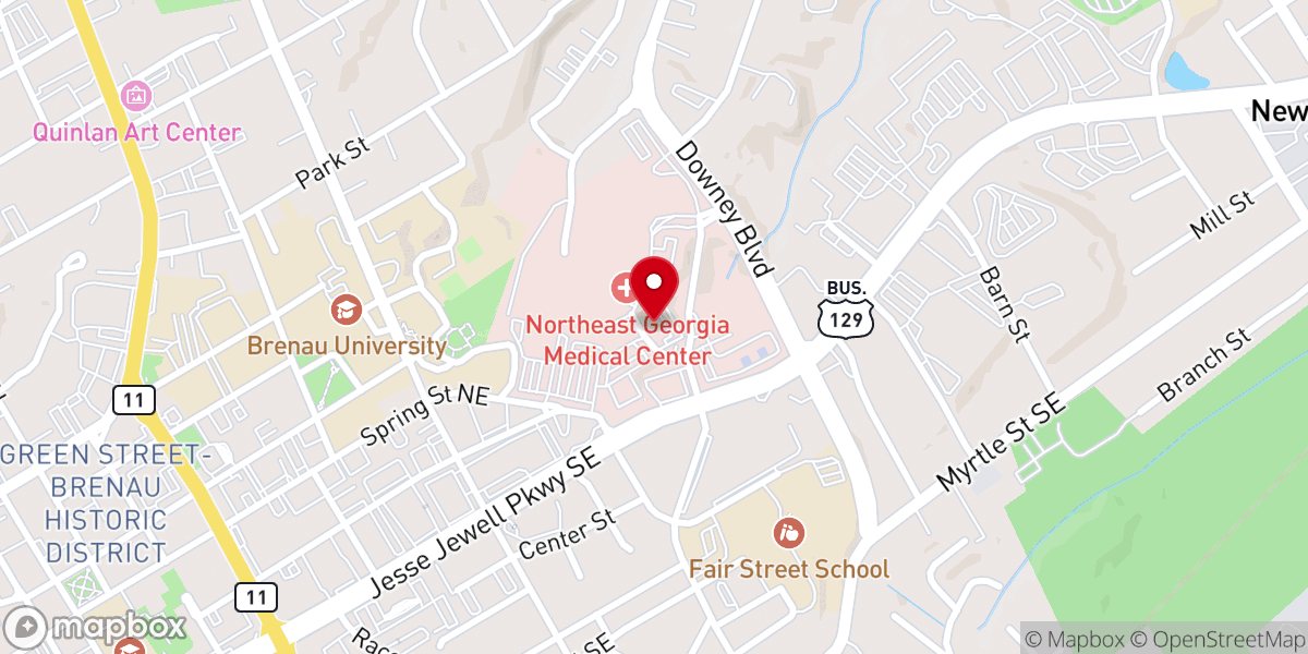 Map showing location of McKibbon chapel