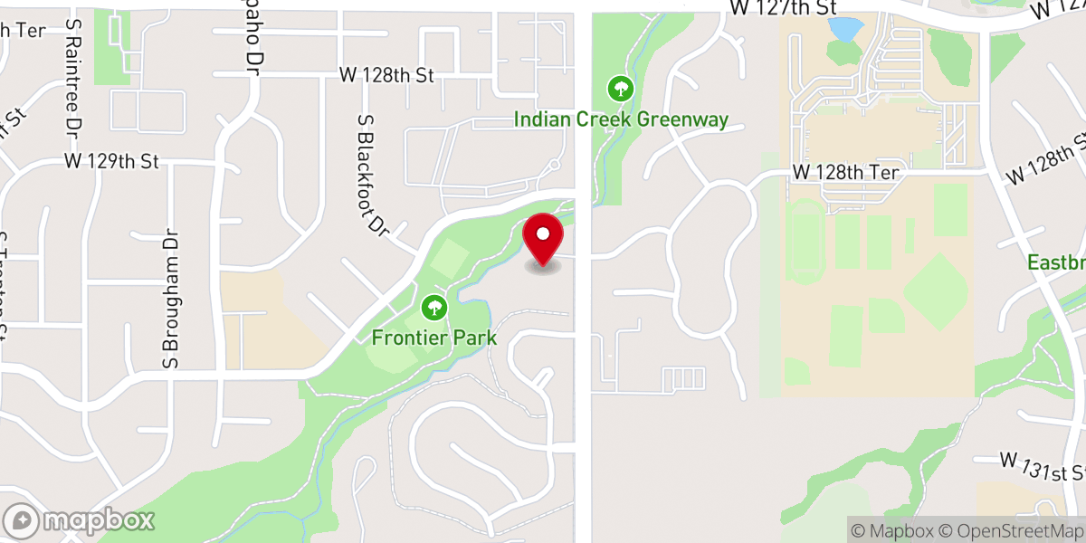 Map showing location of New City Church - Olathe