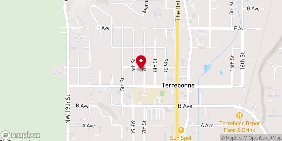 Map showing location of Cascade Missionary Baptist Church