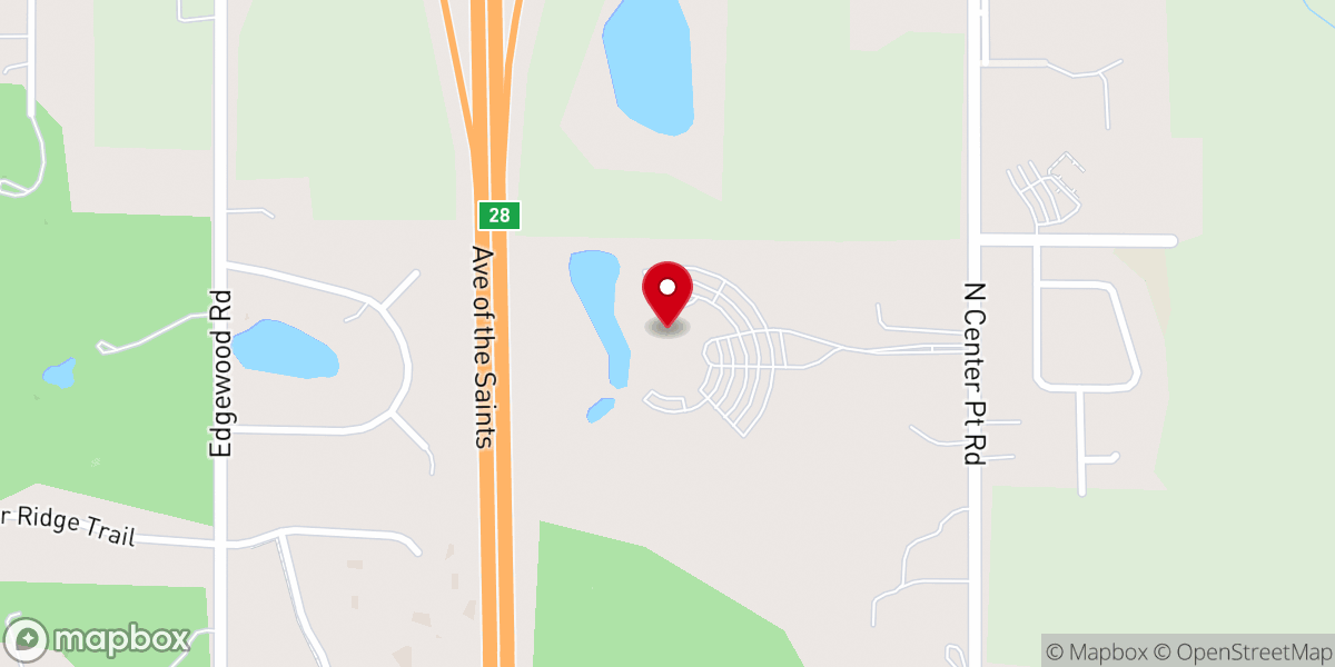 Map showing location of New Covenant Bible Church