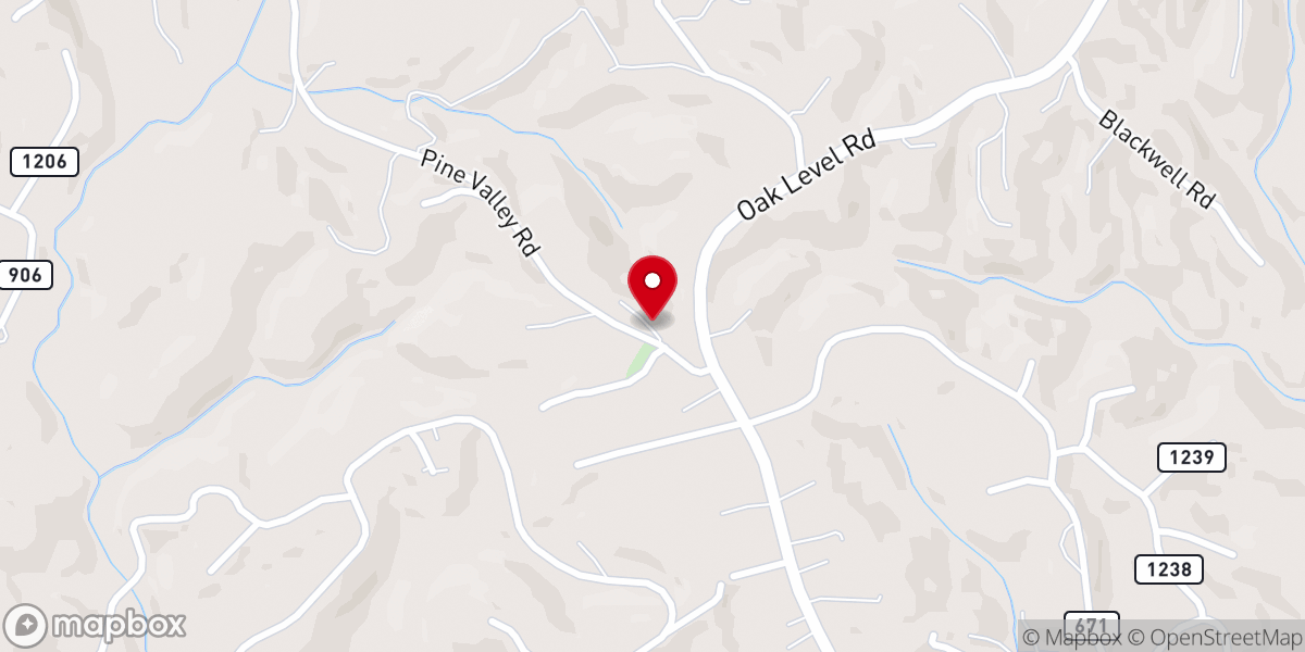 Map showing location of Wayside Holiness Tabernacle