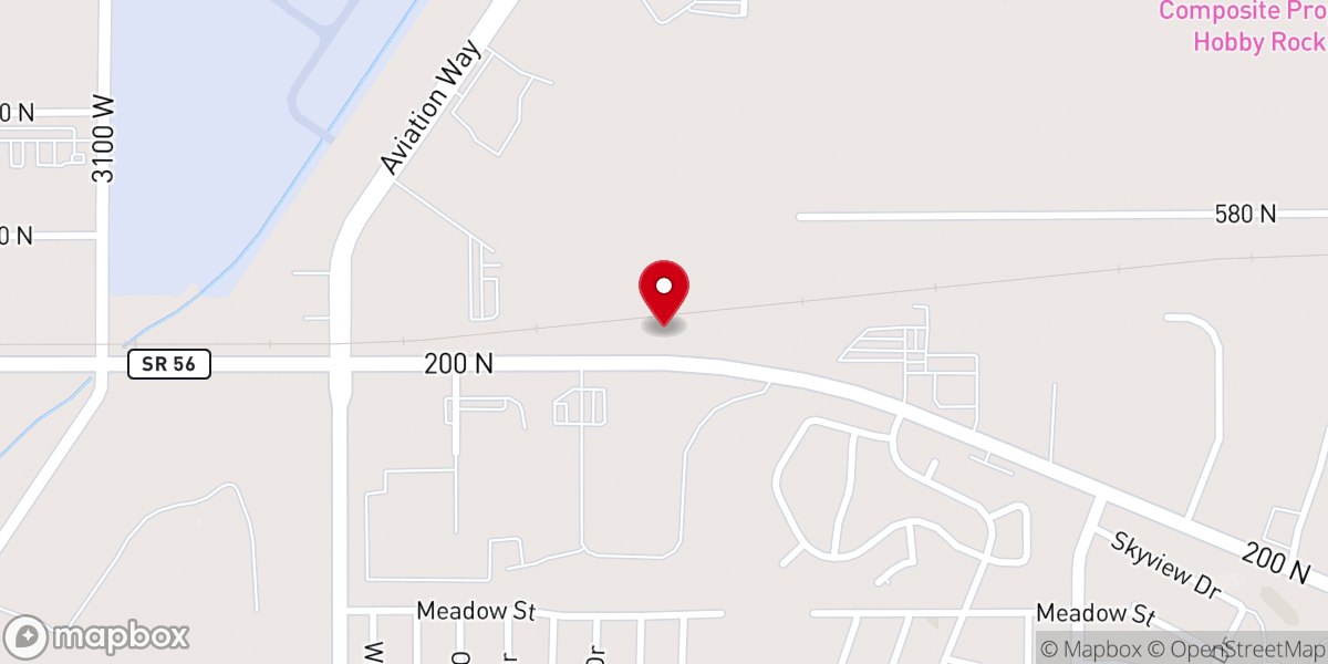 Map showing location of Westview Christian Center
