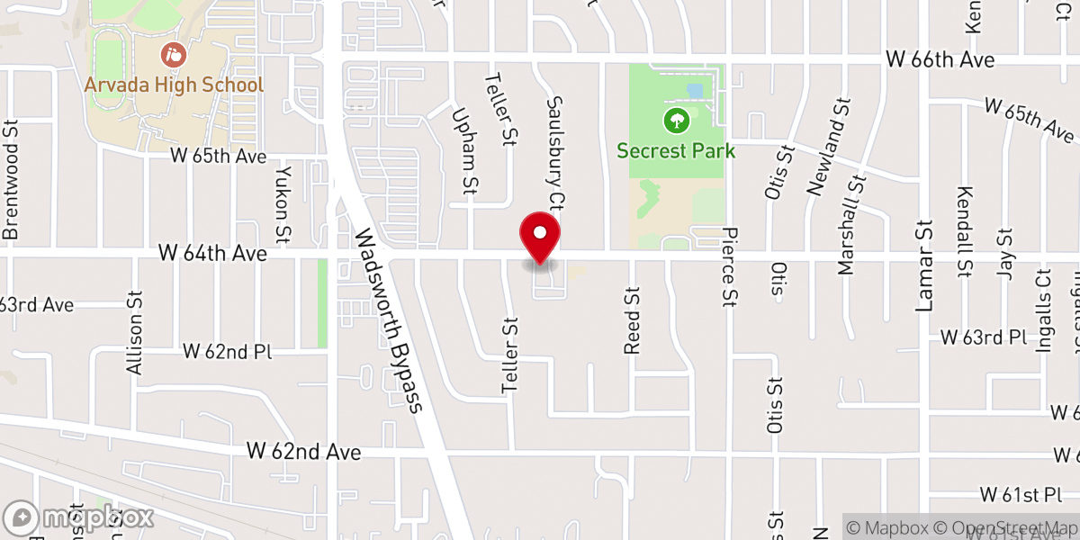 Map showing location of Christ Street Fellowship