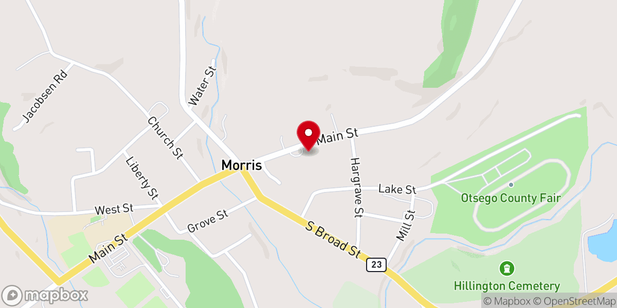 Map showing location of Zion Church Parish Hall