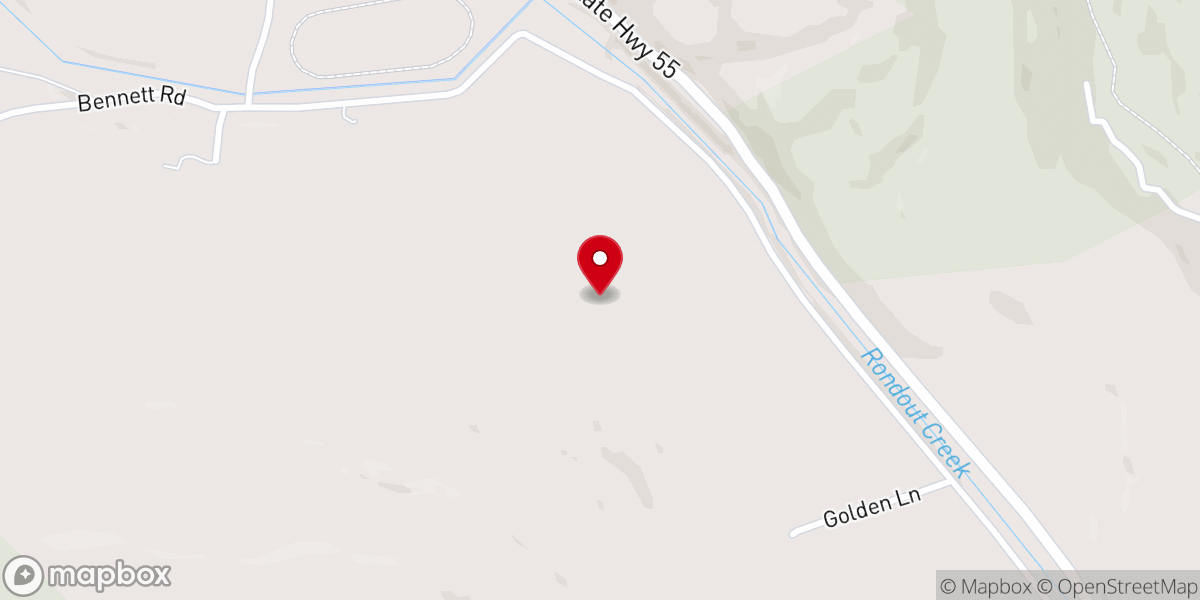 Map showing location of Sunshine Acres Christian Camp and Conference Center