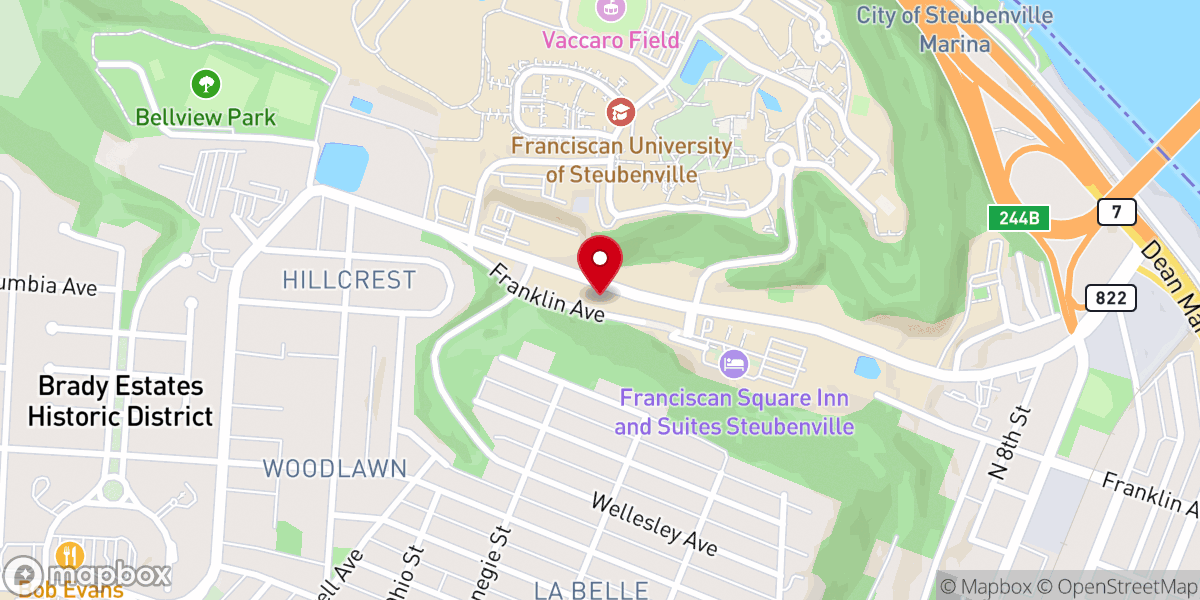 Map showing location of St. Paul Center for Biblical Theology