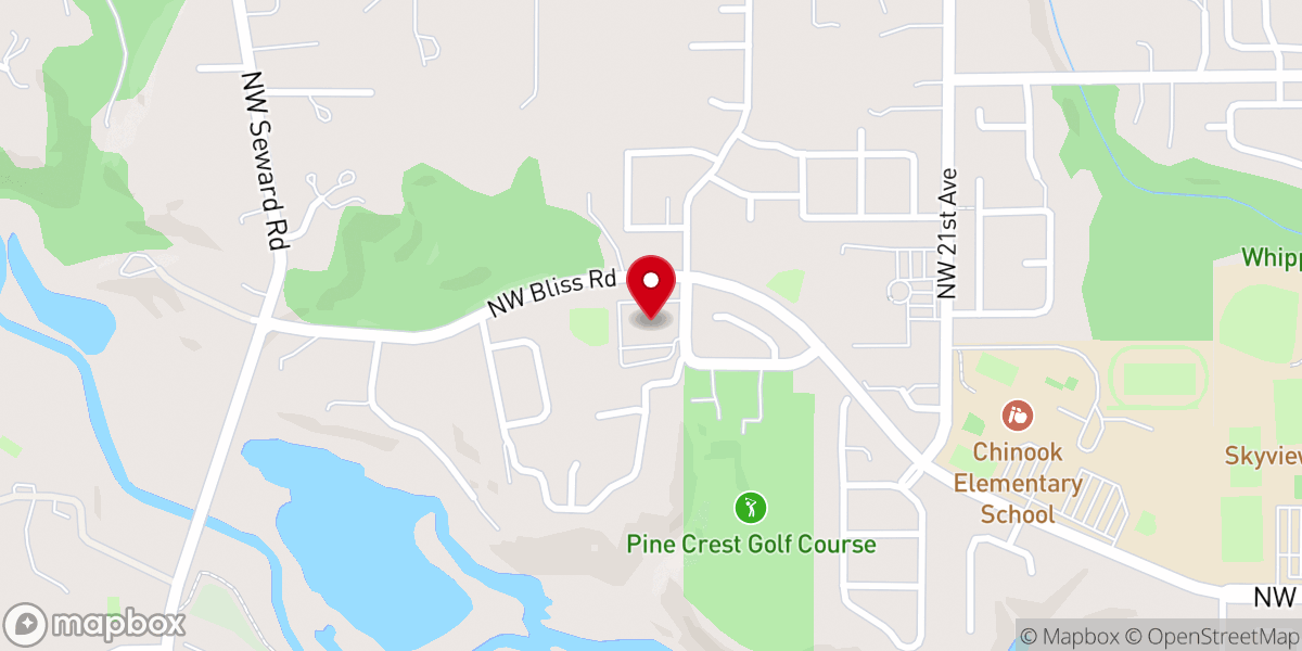 Map showing location of Bliss Road LDS Church