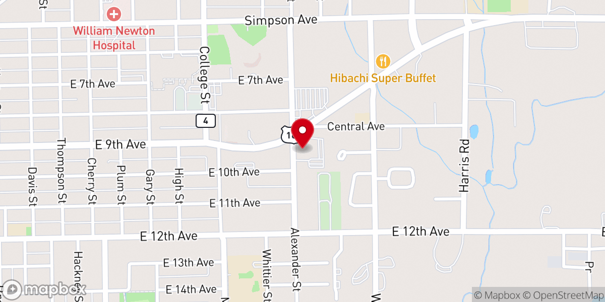 Map showing location of Faith Ignited Church