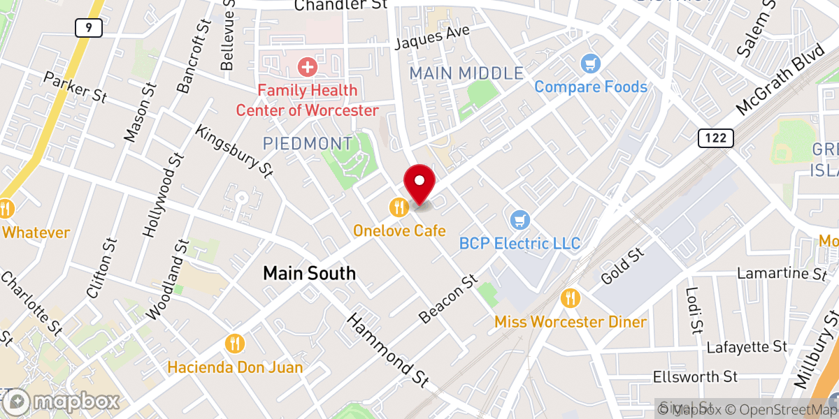 Map showing location of Iglesia Pentecostal Misionera AIC