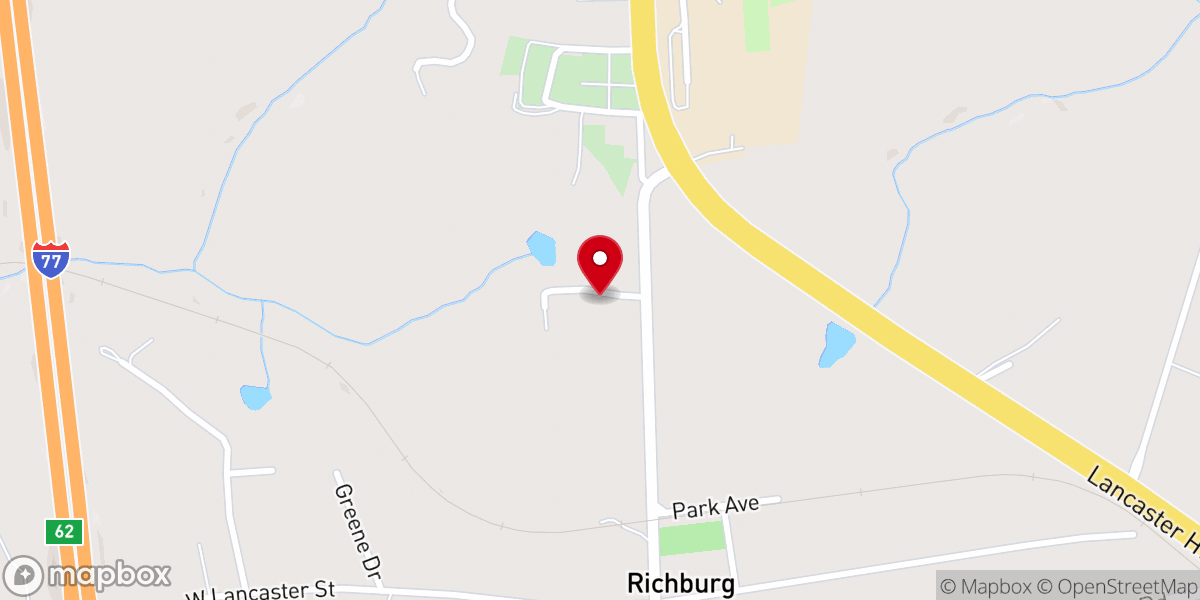 Map showing location of Mt Moriah AME Zion Church
