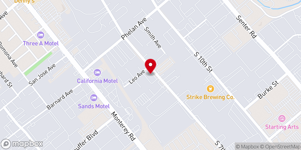 Map showing location of Maranatha Christian Center
