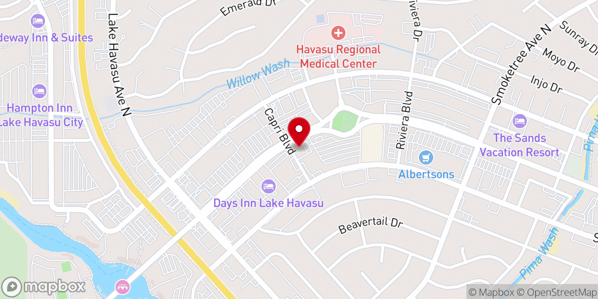 Map showing location of Beacon Ministries Inc