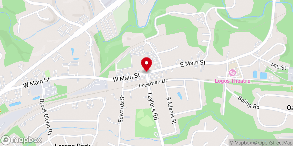 Map showing location of Taylors Ministry Center