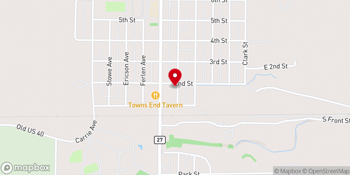 Map showing location of Hi Plains Baptist Parsonage