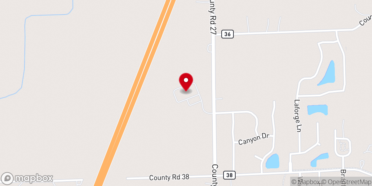 Map showing location of Dayspring Community Church