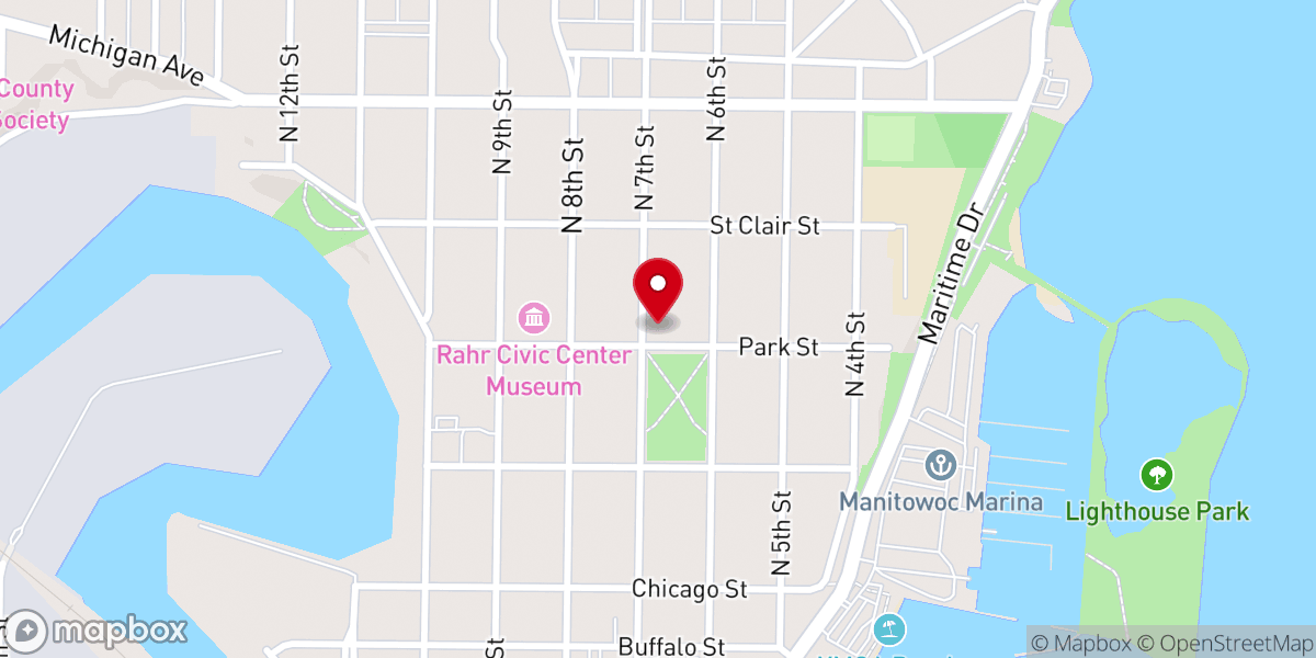 Map showing location of Lakeshore Unitarian Universalist Fellowship