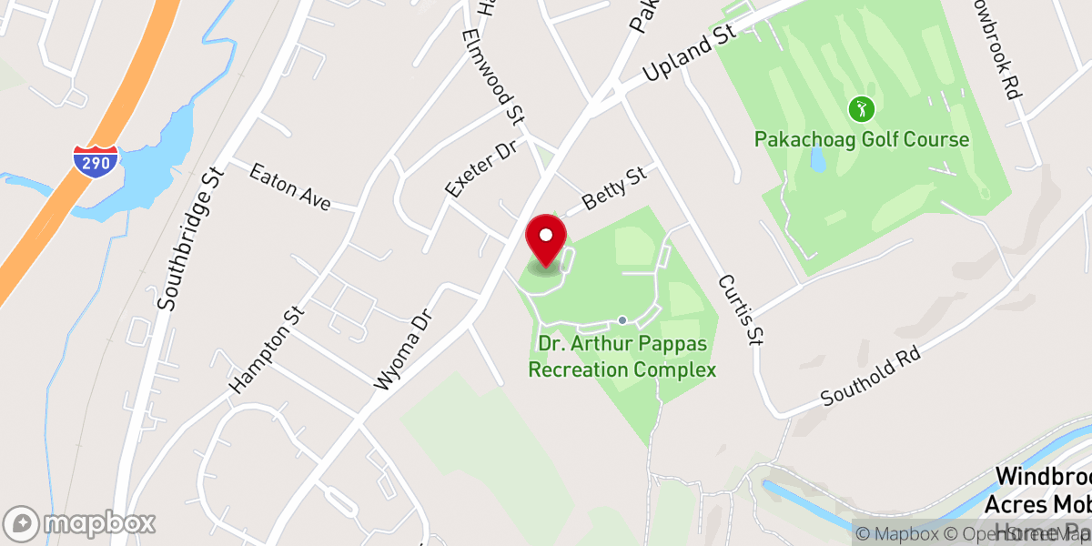 Map showing location of Pakachoag Center
