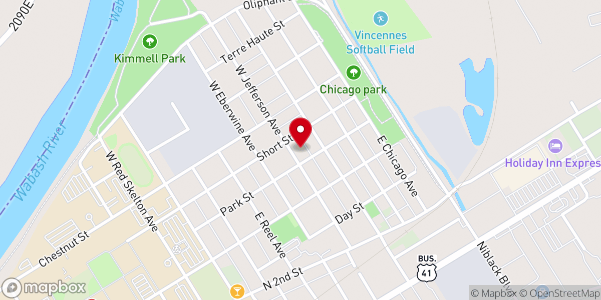 Map showing location of Bethlehem General Baptist Church