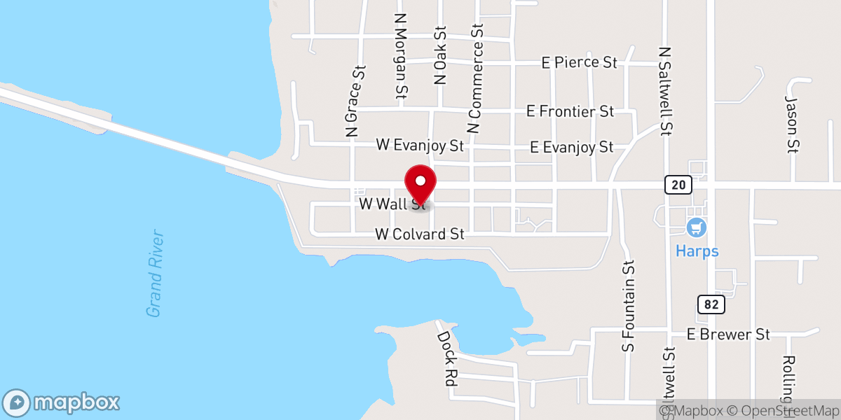 Map showing location of The Church