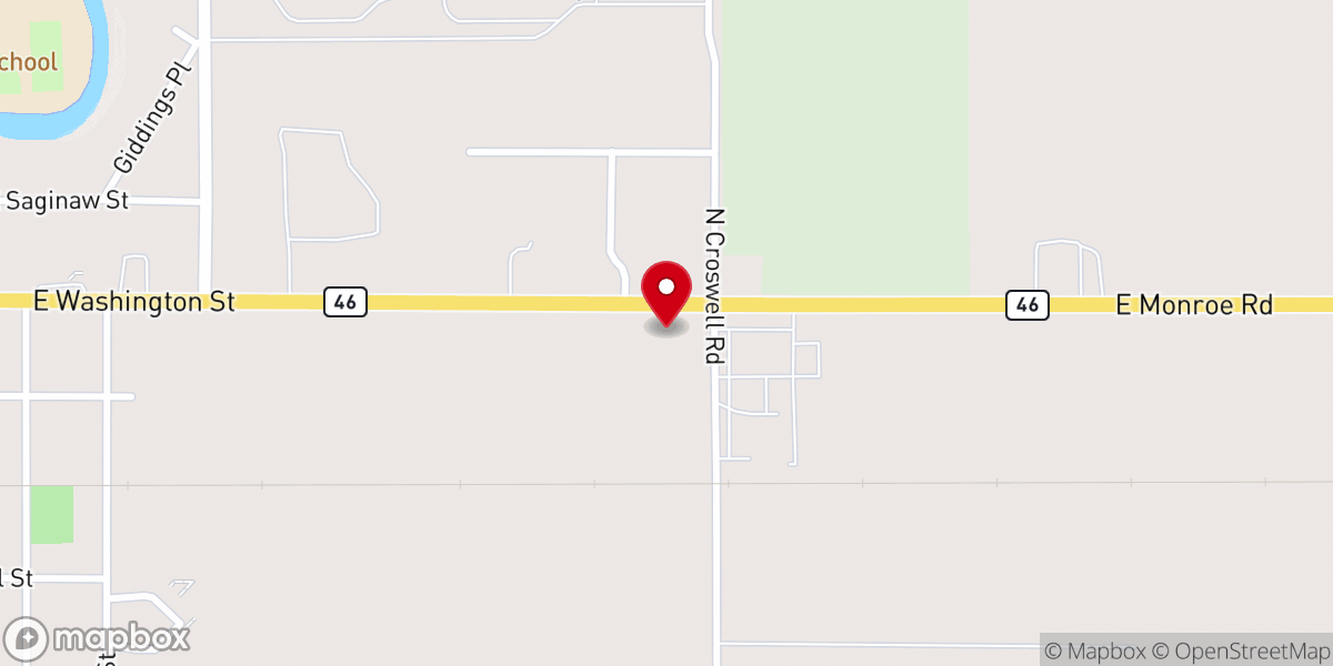 Map showing location of St Louis Holiness Church