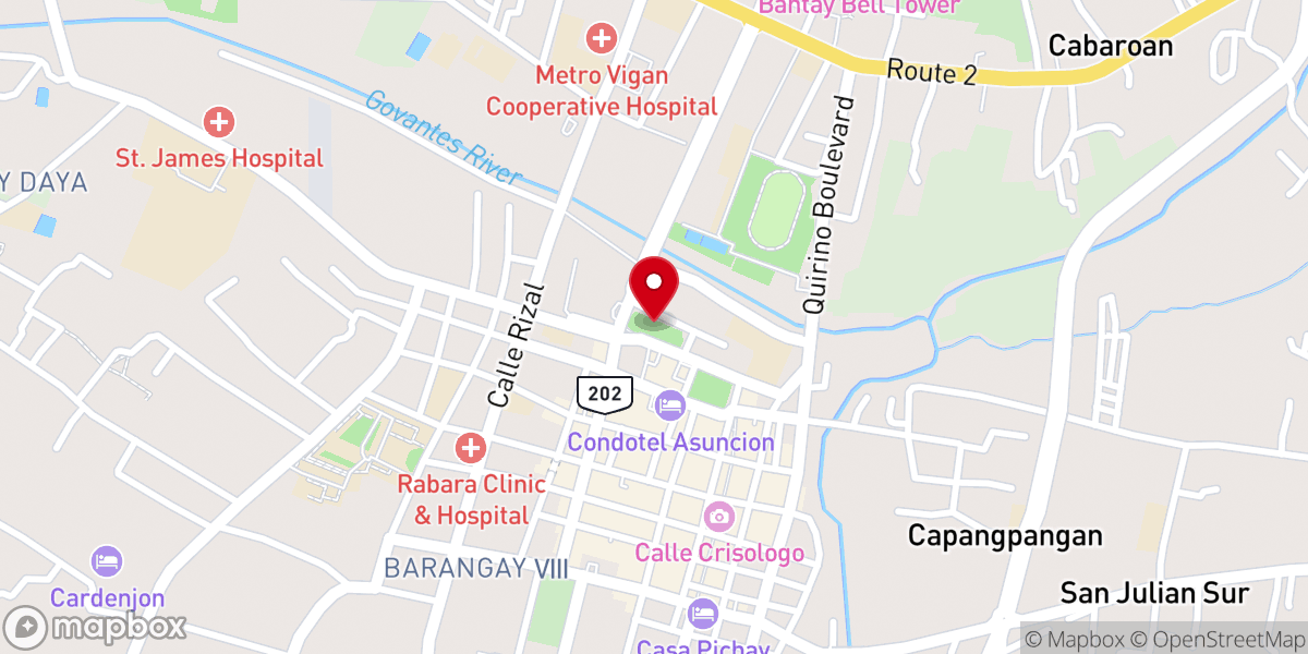 Map showing location of Plaza Salcedo (Luneta Park Musical Dancing Fountain)