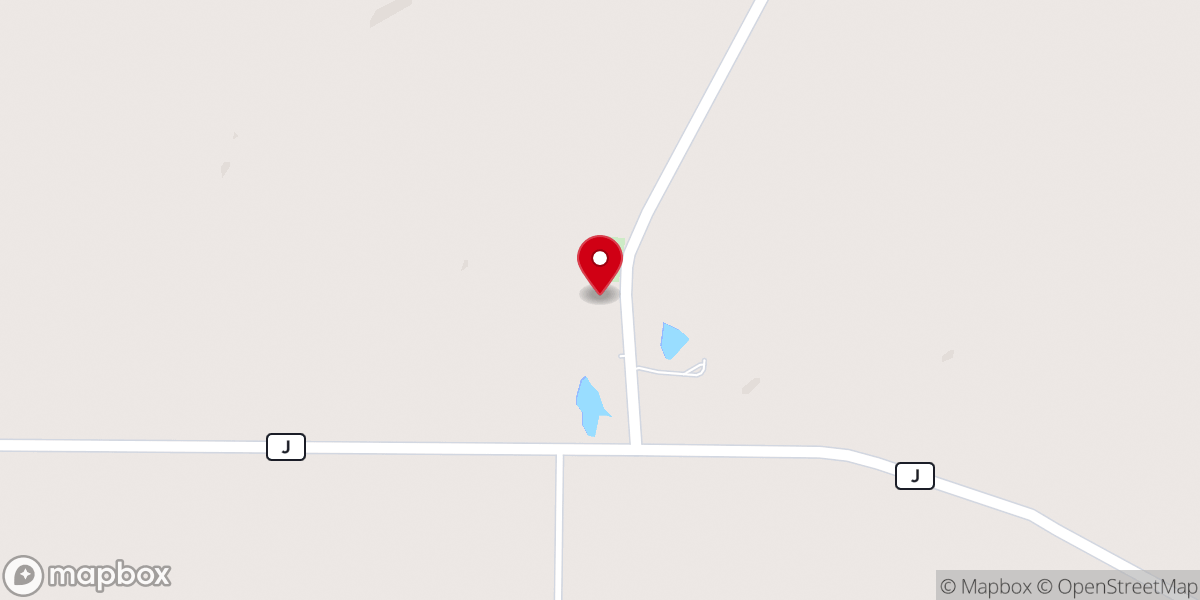 Map showing location of Concord Church