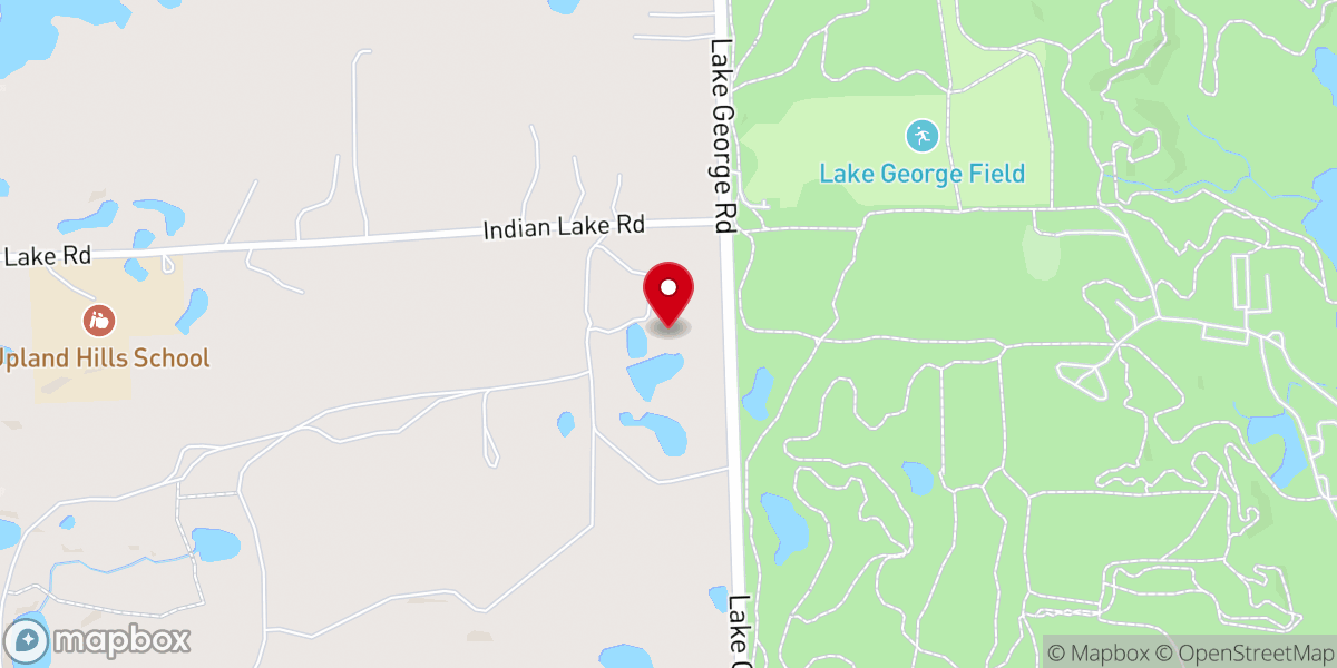 Map showing location of Upland Hills Farm