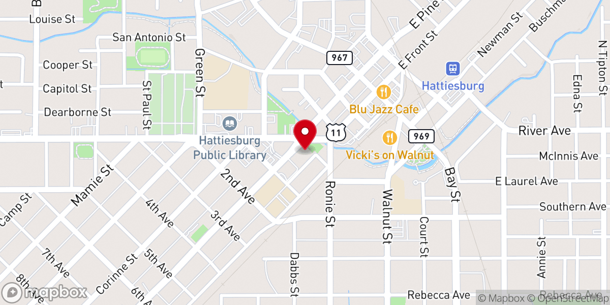 Map showing location of The Church at 4 Points