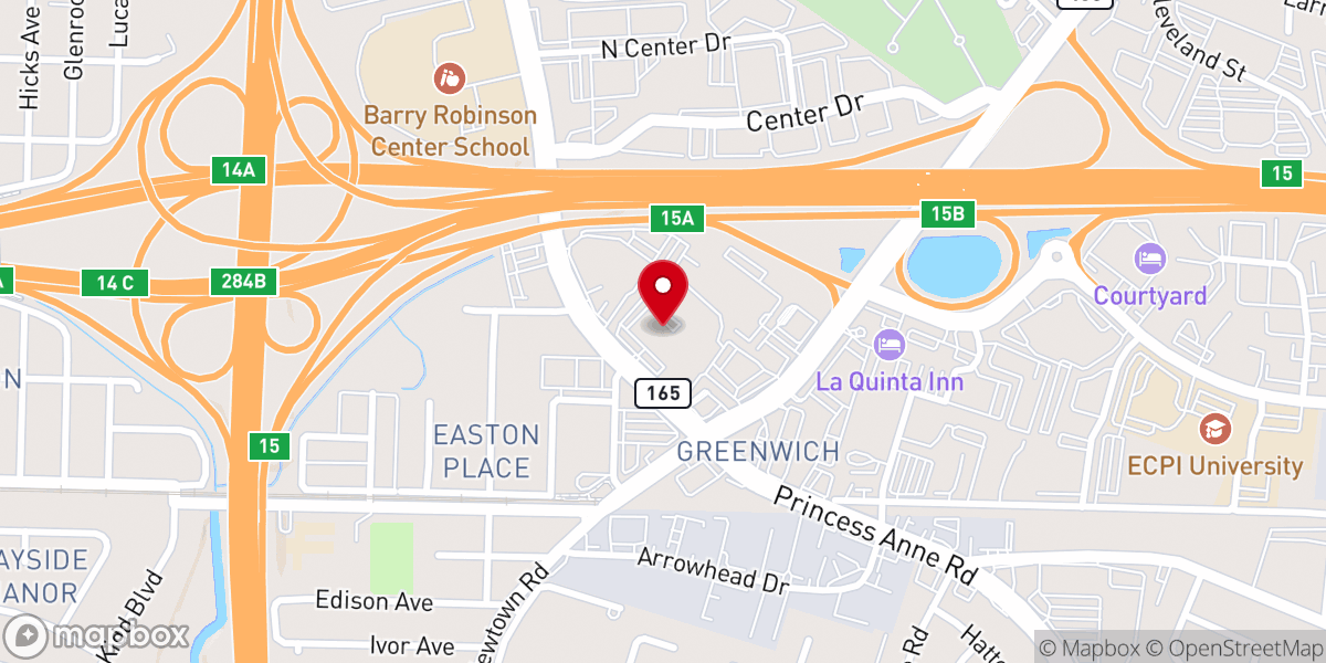 Map showing location of Calvary Presbyterian Church