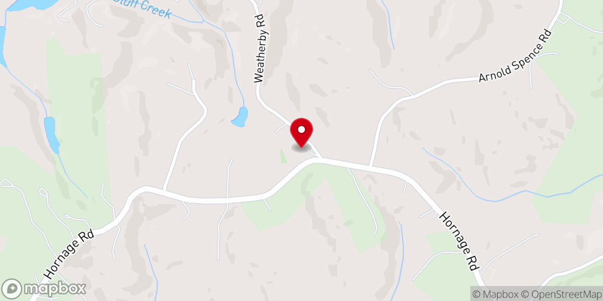 Map showing location of Pilgrim Baptist Church