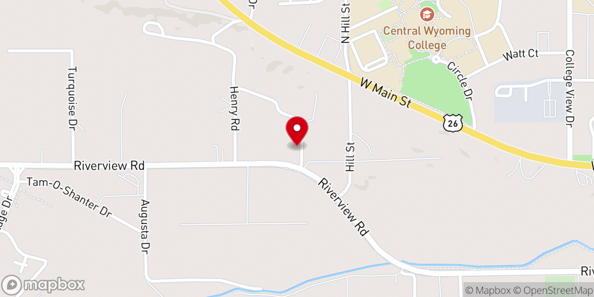 Map showing location of Riverton Seventh-day Adventist Church