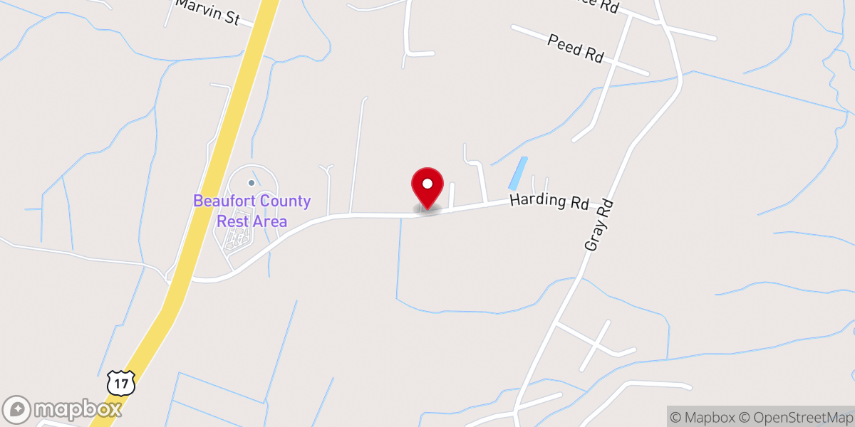 Map showing location of Mega Harvest Ministries