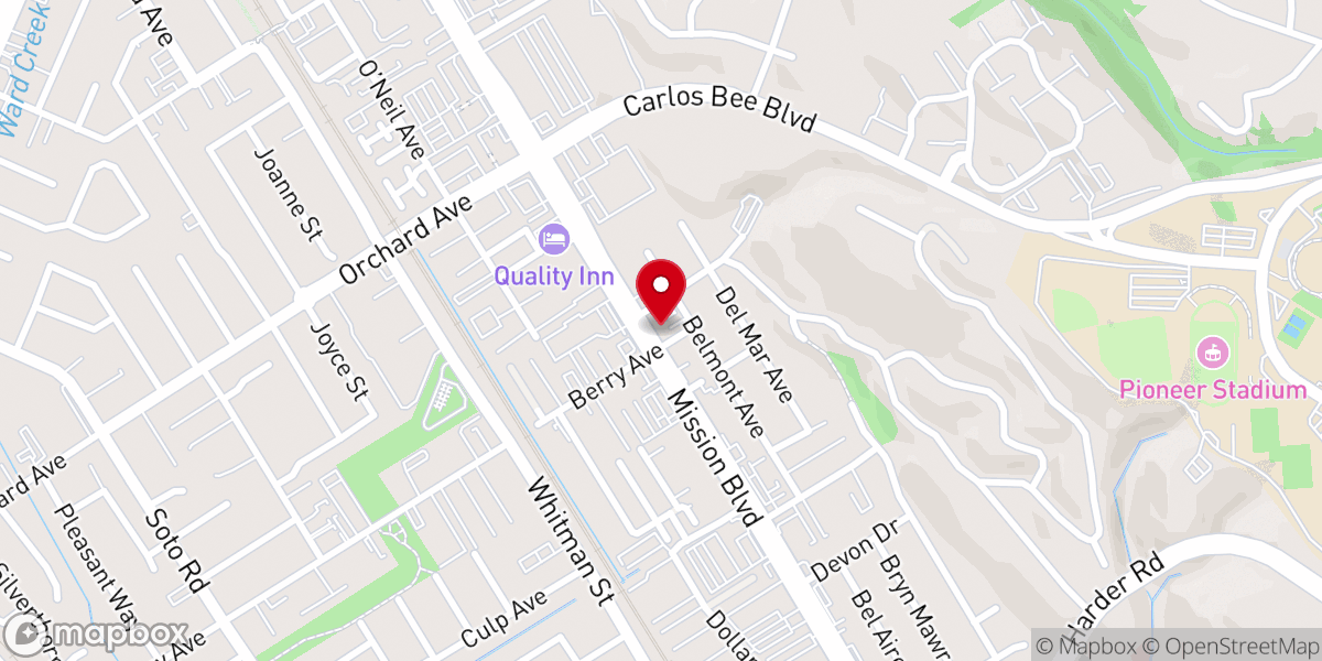 Map showing location of Cenáculo de Nueva Vida