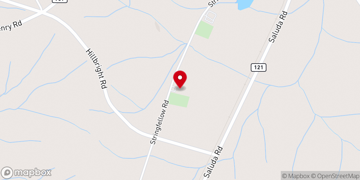 Map showing location of Uriel Church