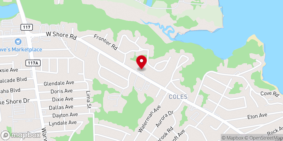Map showing location of Concordia Center for Spiritual Living