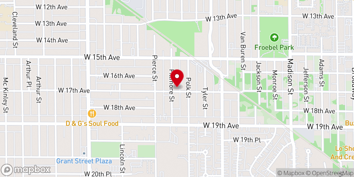 Map showing location of Saint Mary's Russian Orthodox Church