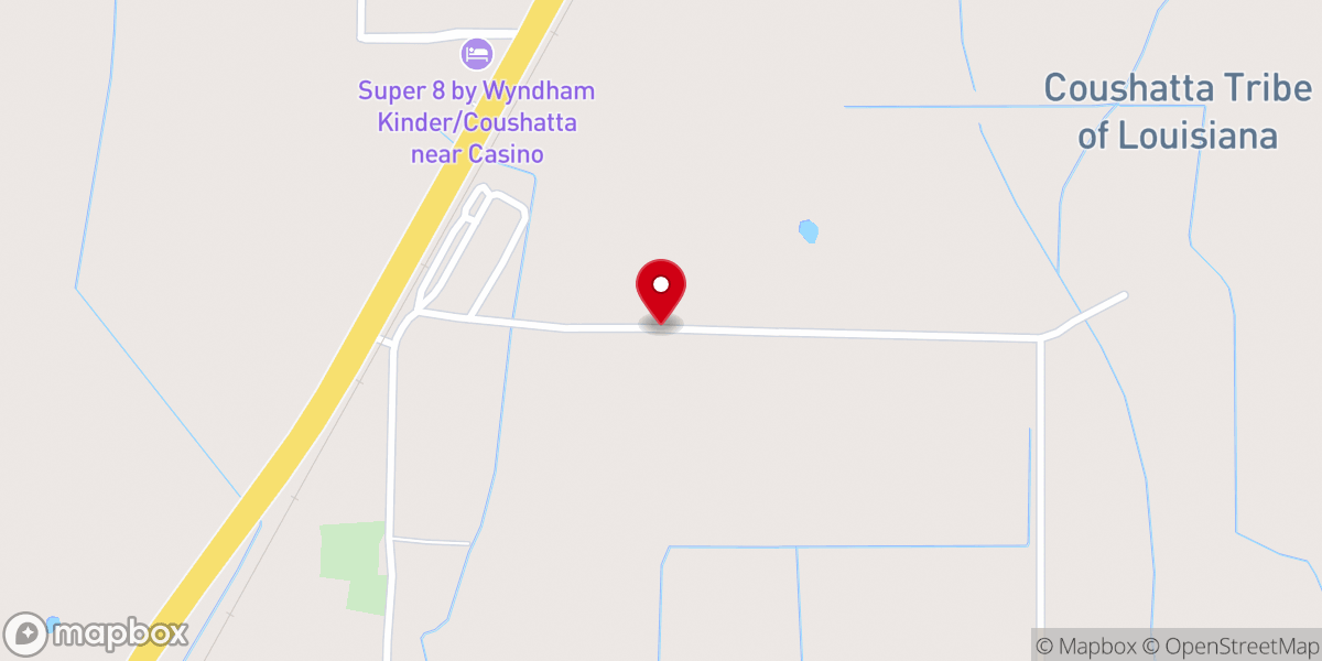 Map showing location of Starlight Baptist Church
