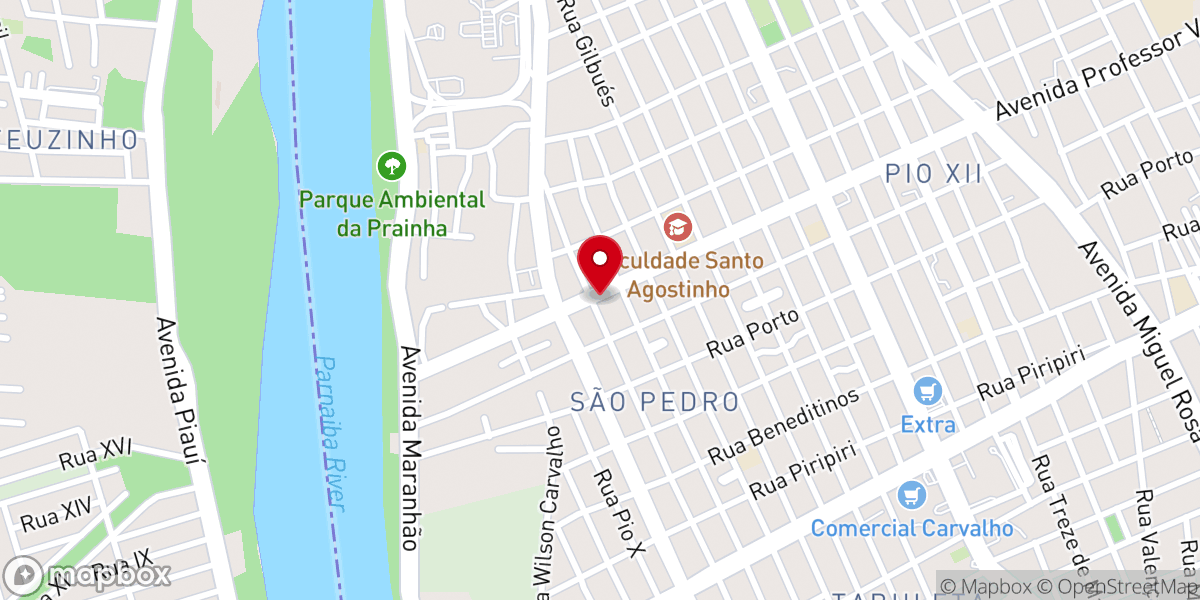 Map showing location of Igreja Evangélica Assembleia de Deus - São Pedro