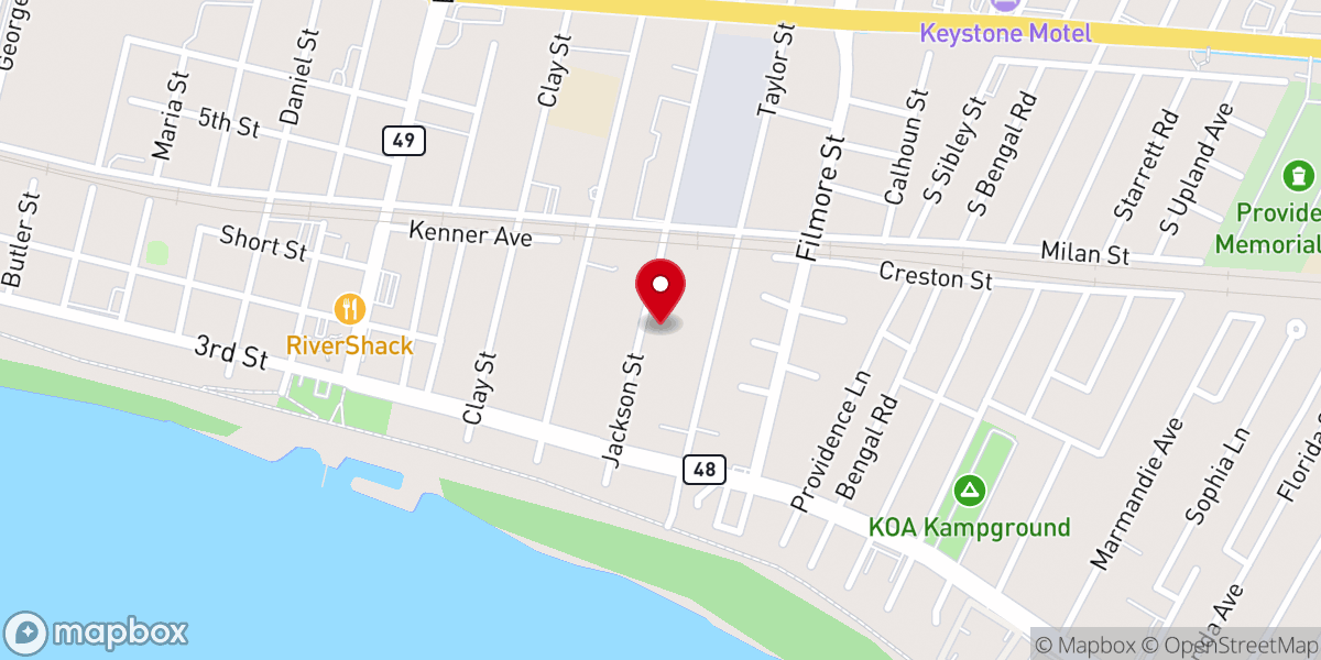 Map showing location of Sweet Home Christian Center