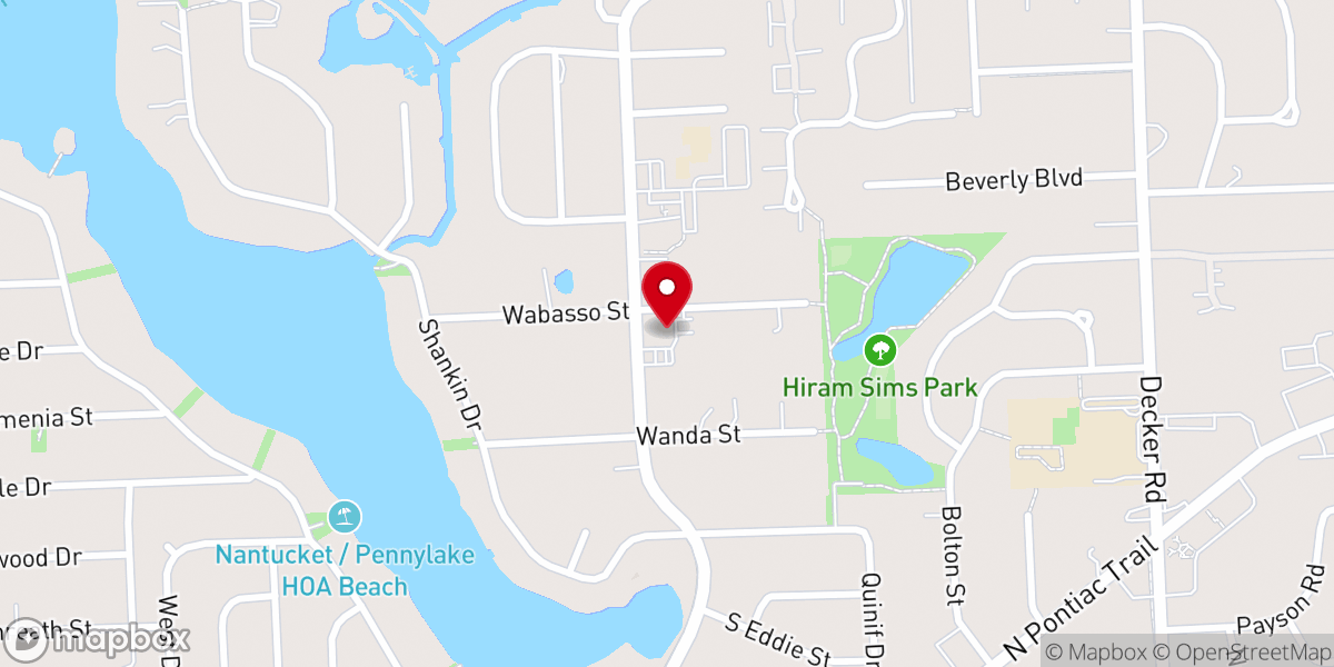 Map showing location of CrossPoint Community Church