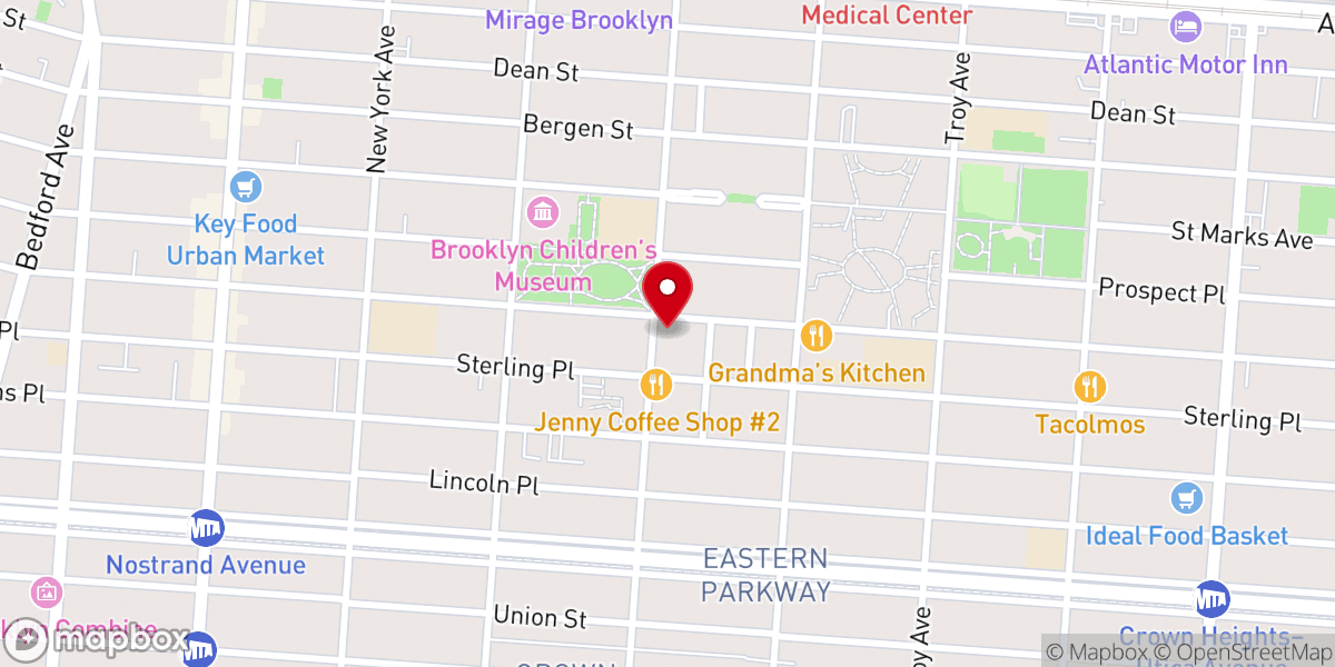 Map showing location of First Church Of God In Christ