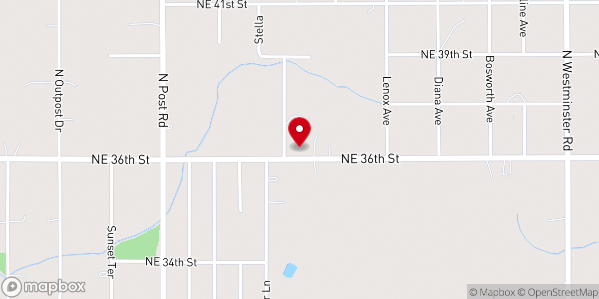 Map showing location of Bethel Apostolic Church