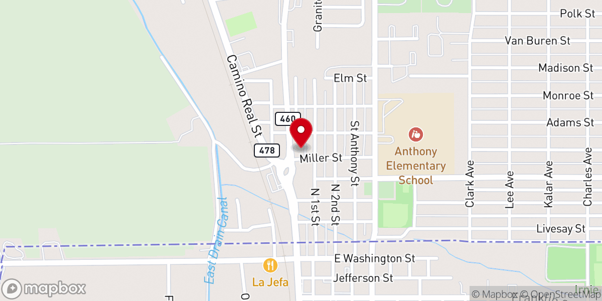 Map showing location of First United Methodist Church
