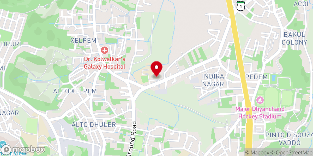 Map showing location of Seminary Niwas
