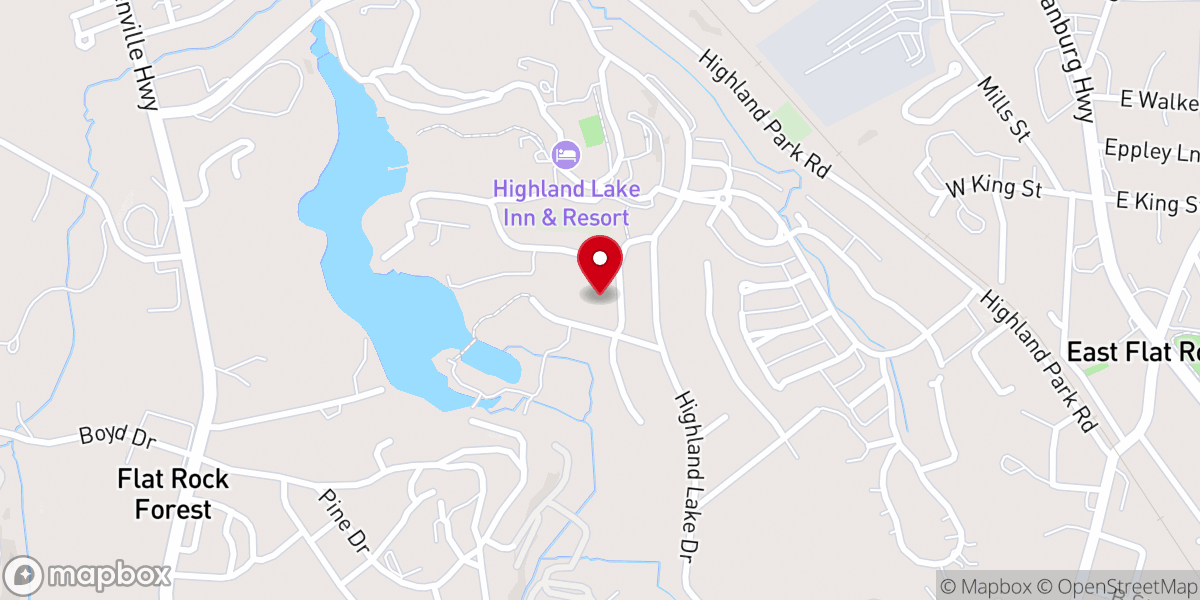 Map showing location of Sanctuary In the Pines